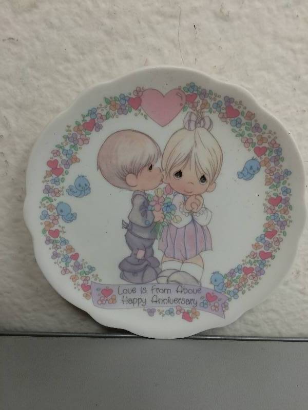 Love Is From Above Happy Anniversary Plate