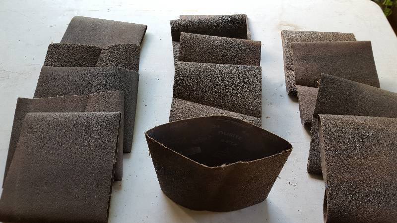 lot 38 image: 14 Piece lot of Norton Durite 8 Floor sanding belts R422