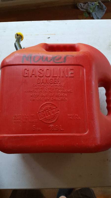 lot 42 image: 5 Gallon Gas Can