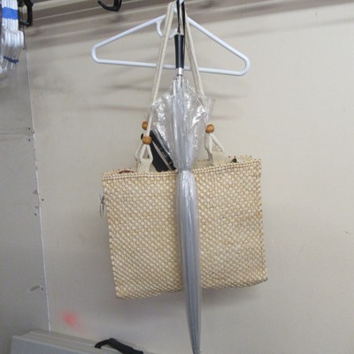 Purse, Umbrella, Belts