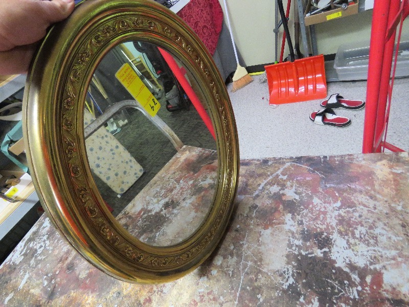 Hanging Mirror and throw Pillows