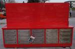 10 Foot All Steel Workbench With Metal Peg Board