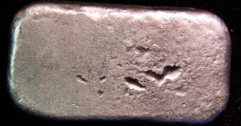 2 TROY OZ. .999 FINE SILVER BAR HAND POURED BISON BULLION
