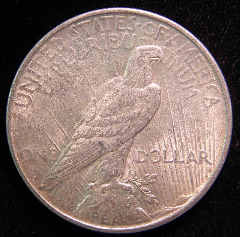 1922-D PEACE SILVER DOLLAR AU