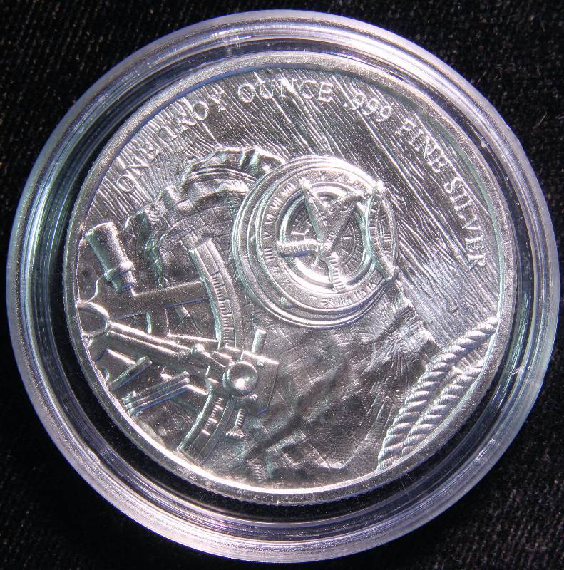 1 TROY OZ. .999 FINE SILVER PROSPECTOR IN AIRTITE HOLDER