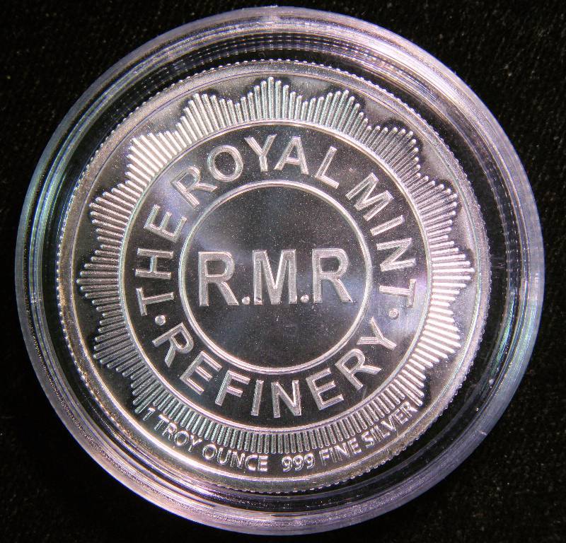 1 TROY OZ. .999 FINE SILVER ROYAL MINT REFINERY IN AIRTITE