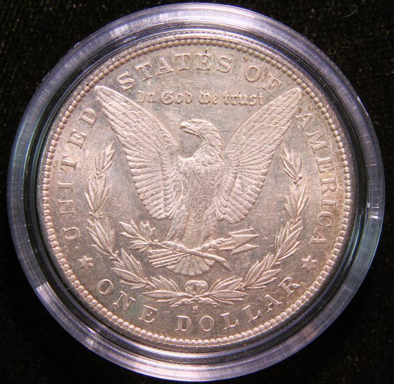 1891-S MORGAN SILVER DOLLAR UNC IN AIRTITE HOLDER