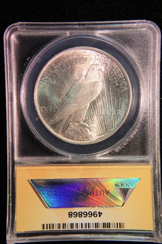 1923 PEACE SILVER DOLLAR MS64 ANACS