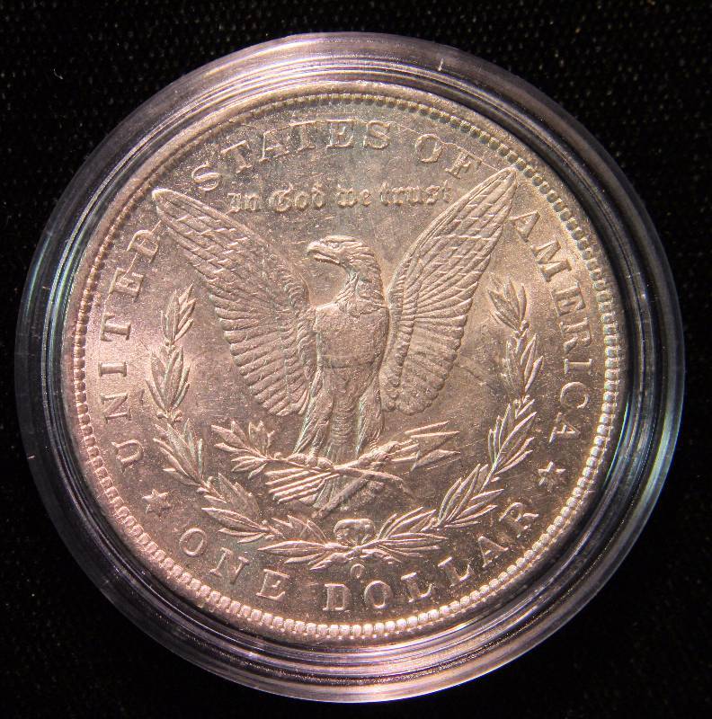 1900-O MORGAN SILVER DOLLAR AU IN AIRTITE HOLDER