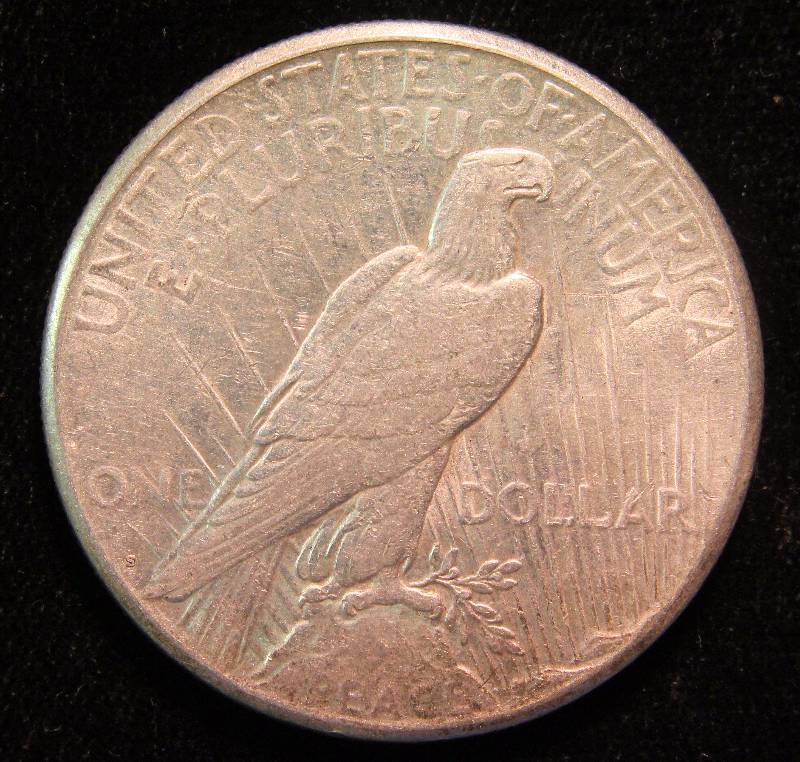 1924-S PEACE SILVER DOLLAR XF