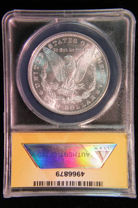 1885 MORGAN SILVER DOLLAR MS64 ANACS