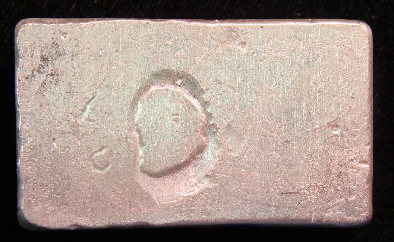 5 TROY OZ. .999 FINE SILVER BAR HAND POURED PROSPECTORS SNAKE DESIGN