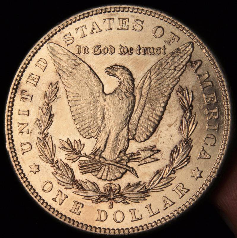 1881-S MORGAN SILVER DOLLAR UNC PROOF-LIKE
