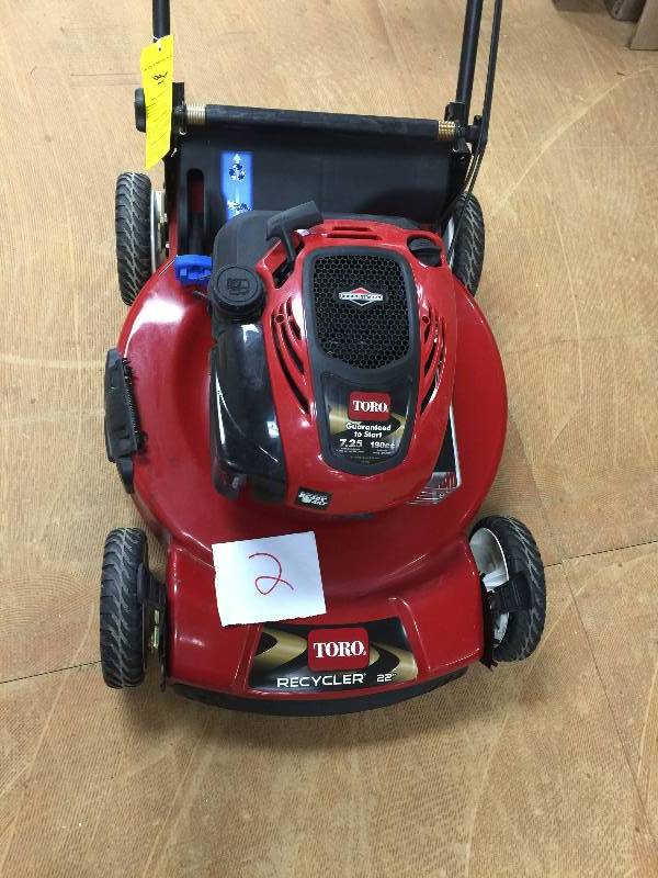 lot 2 image: Toro Personal Pace Recycler 22 in. Variable Speed Self-Propelled Gas Lawn Mower with Briggs & Stratton Engine Model # 20332 in like New working conditions