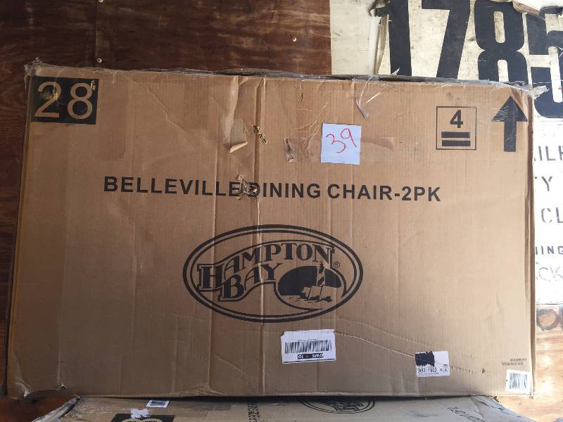 lot 39 image: Hampton Bay Statesville Swivel Patio Dining Chairs (2-Pack)  New