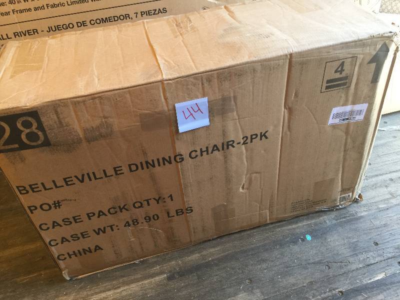 lot 44 image: Hampton Bay Belleville Patio Dining Chairs (2-Pack) New
