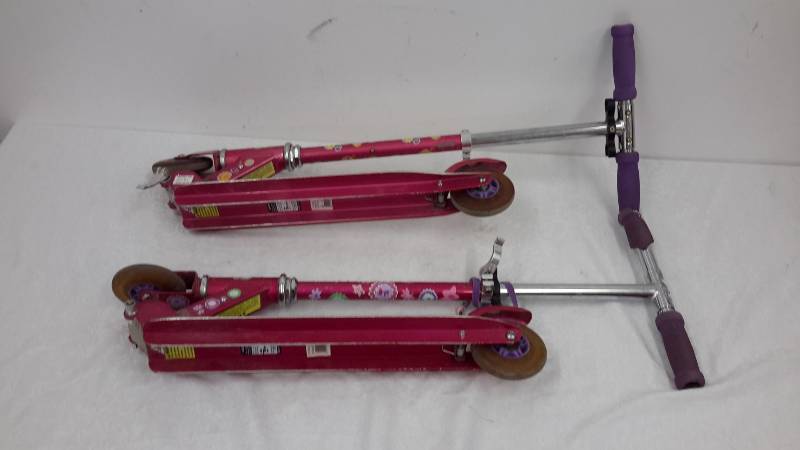 2 childrens scooters