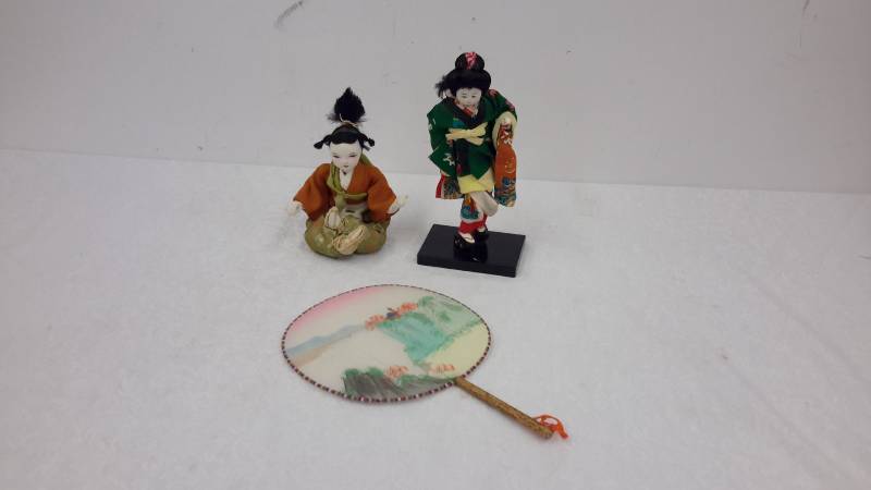 Dolls and fan