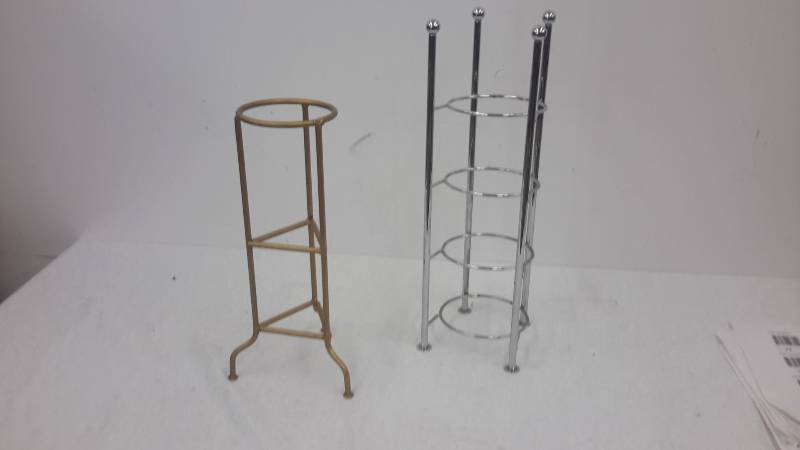 Metal shelves