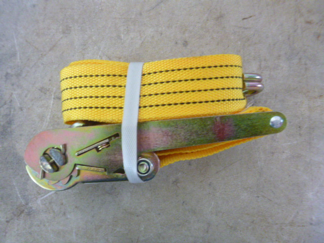 lot 16 image: Ratchet Tie Down with J Hooks