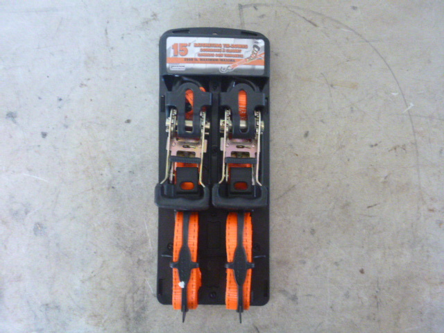 lot 20 image: Erickson Ratchet Tie Downs with J Hooks