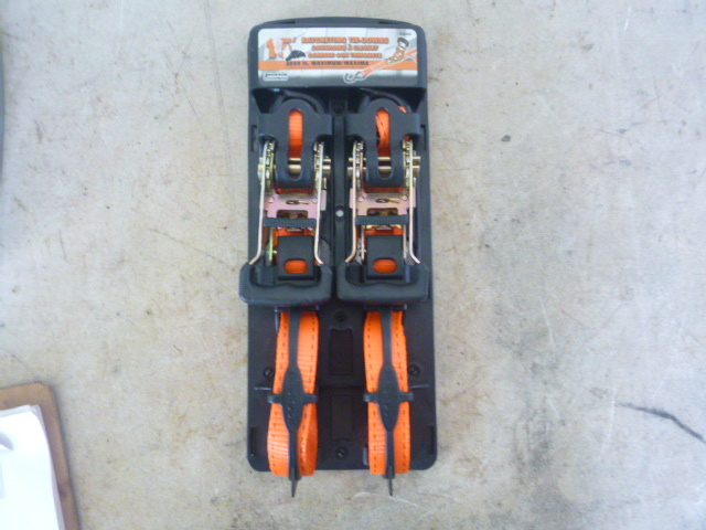 lot 21 image: Erickson Ratchet Tie Downs with J Hooks