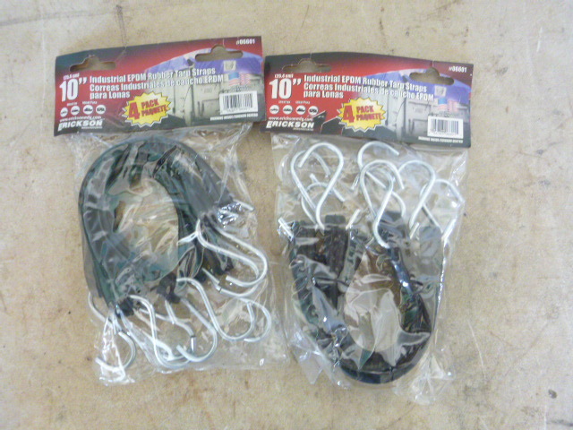 lot 27 image: 2 Packs of Erickson 10 Industrial EPDM Tarp Straps