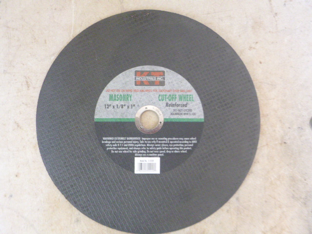 lot 100 image: KT Masonry Cut-Off Wheel