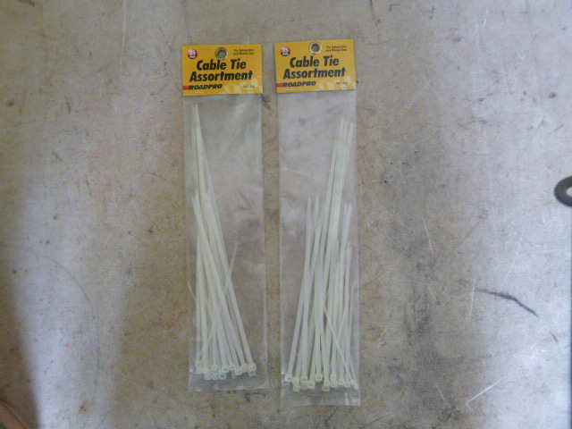lot 134 image: 2 Packs of Road Pro Cable Tie Assortment