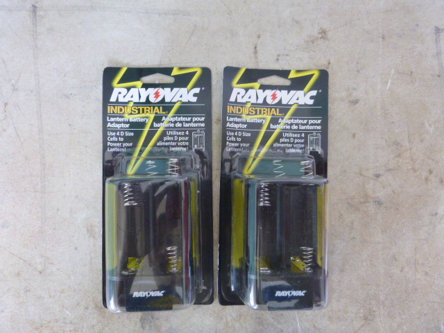 lot 137 image: 2 RayOVac Industrial Lantern Battery Adapters