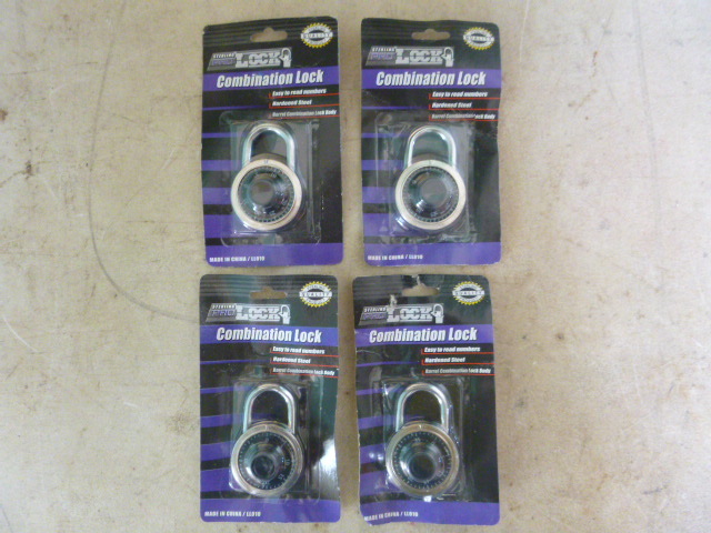 lot 162 image: 4 Sterling Pro Combination Locks