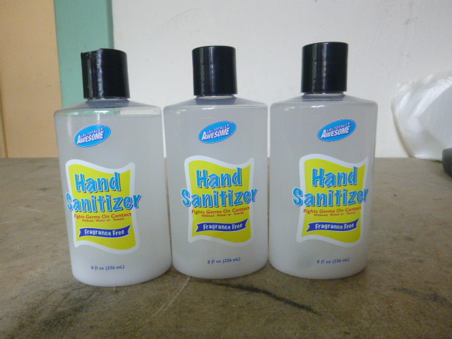 lot 175 image: 3 Bottles of Hand Sanitizer