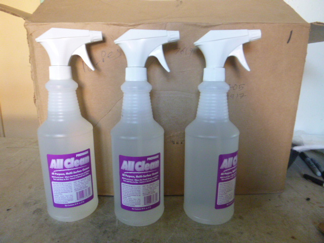 lot 180 image: 3 Bottles of All Clean All Purpose Multi-Surface Cleaner