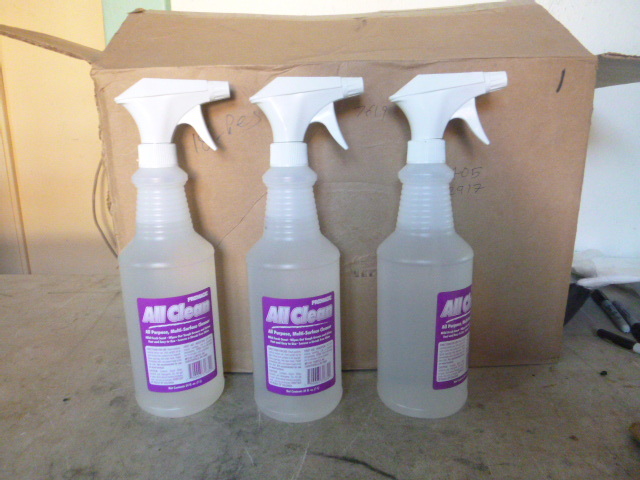 lot 181 image: 3 Bottles of All Clean All Purpose Multi-Surface Cleaner