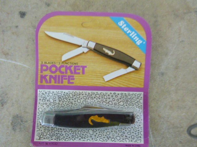 lot 216 image: Sterling 3 Blade Pocket Knife