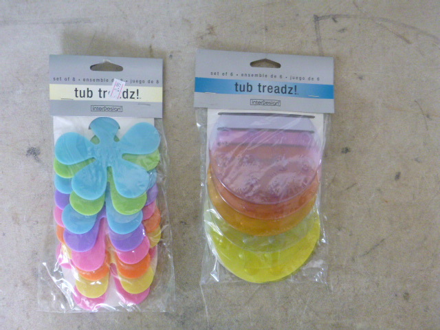lot 223 image: 2 Packs of Interdesign Tub Treadz