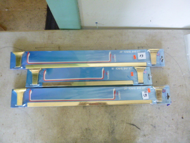 lot 267 image: 3 Towel Bar Sets