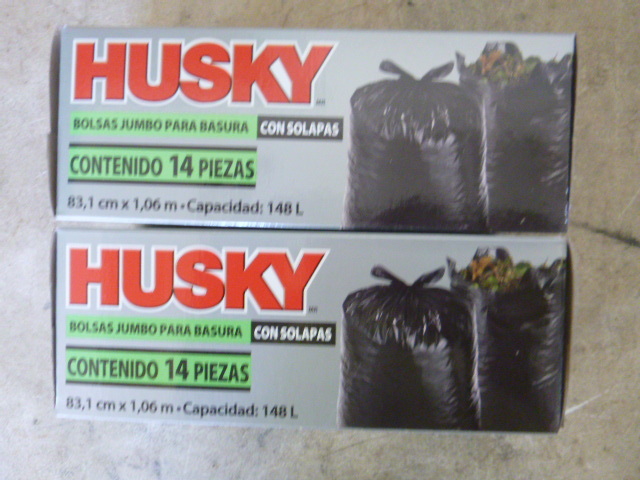 lot 303 image: 2 Boxes of Husky Flap Tie Yard Bags