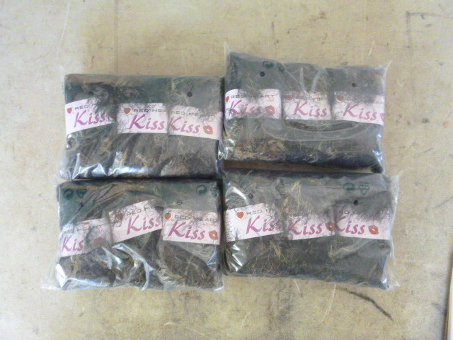 lot 327 image: 4 Packs of Red Heart Kiss Yarn
