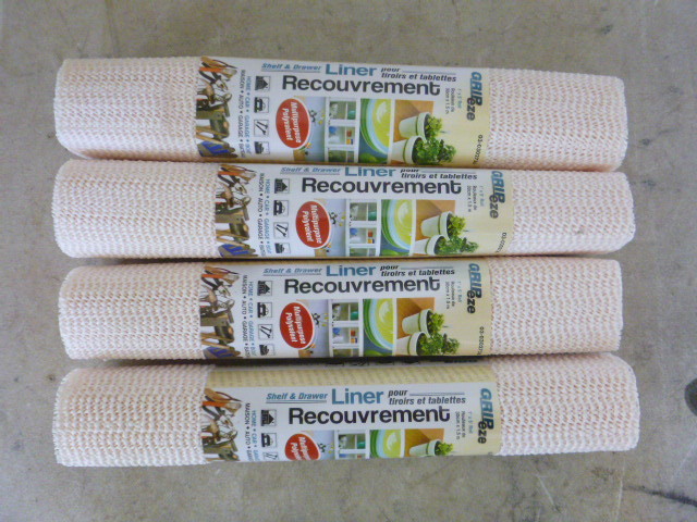 lot 330 image: 4 Rolls of Gripeze Shelf and Drawer Liners