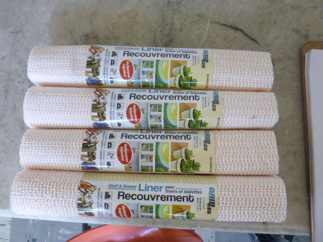 lot 335 image: 4 Rolls of Gripeze Shelf and Drawer Liners