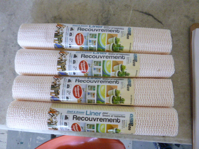 lot 336 image: 4 Rolls of Gripeze Shelf and Drawer Liners