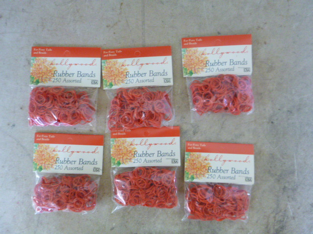 lot 339 image: 6 Packs of Hollywood Rubber Bands