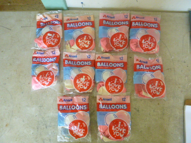 lot 349 image: 10 Packs of Balloons