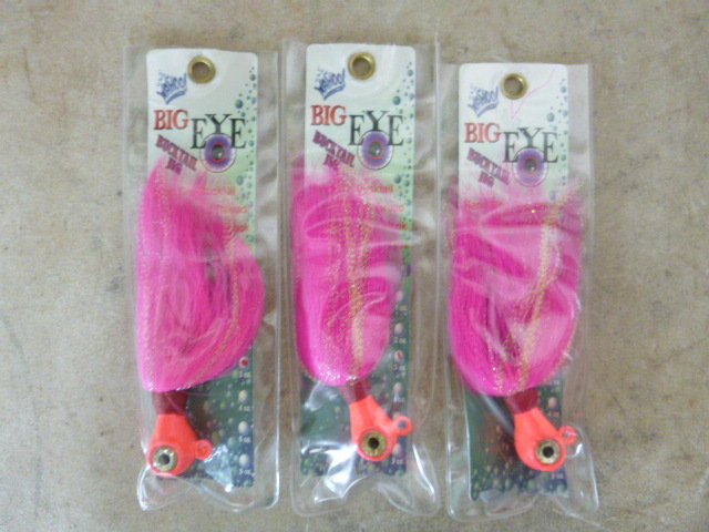 lot 398 image: 3 Wahoo Big Eye Bucktail Jigs