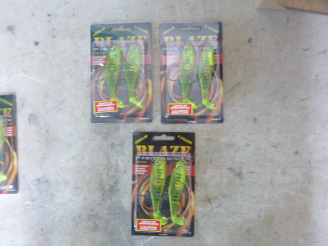 lot 399 image: 3 Packs of Blaze Pyroswimmer Lures