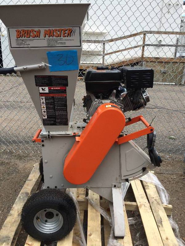 Brush Master 11 HP 270 cc Gas CommercialDuty Chipper Shredder with 3