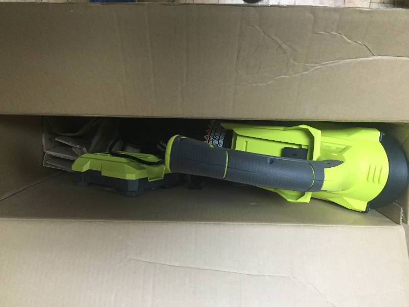 lot 21 image: Ryobi 40V Lithium-Ion Cordless Leaf Blower Sweeper Lightweight Patio Lawn Tool and Charger- no battery included