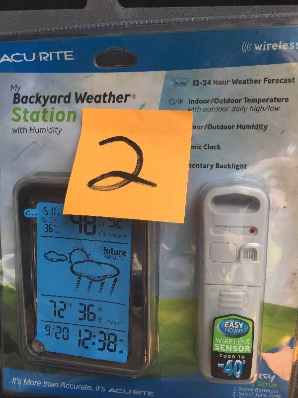 lot 2 image: Acu Rite Backyard Weather Station