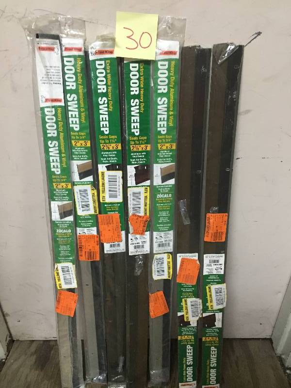 lot 30 image: Lot of New Door Sweeps